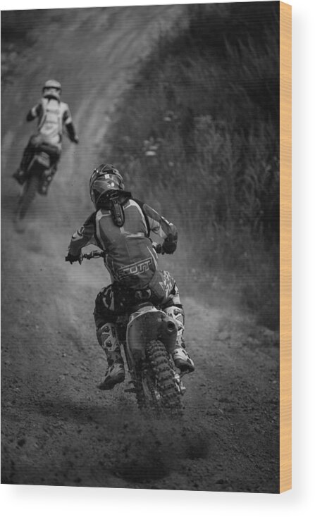 Sport Wood Print featuring the photograph Chase by Dmitry Stepanov