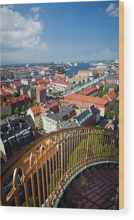 Water's Edge Wood Print featuring the photograph Church Of Our Saviour, Copenhagen by Holgs