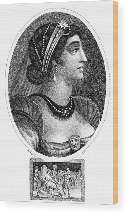 Engraving Wood Print featuring the drawing Cleopatra, Queen Of Egypt, 1804.artist by Print Collector
