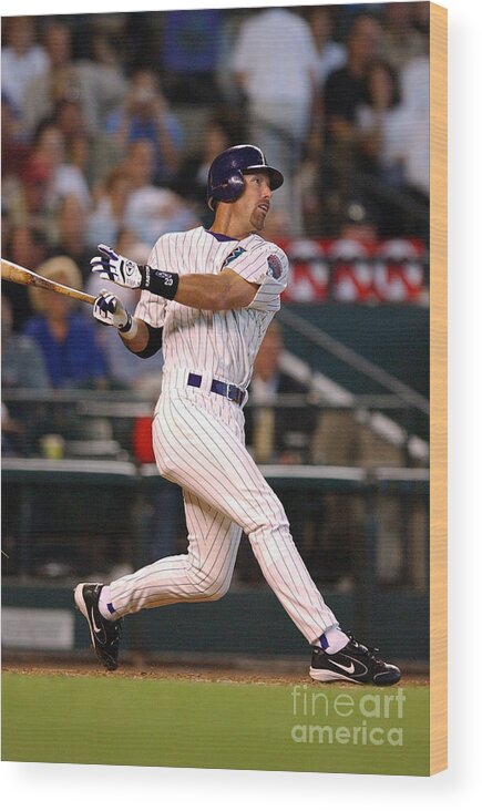 Opening Ceremony Wood Print featuring the photograph Diamondbacks V Rockies by Barry Gossage