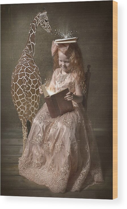Conceptual Wood Print featuring the photograph Fairytale by Carola Kayen-mouthaan