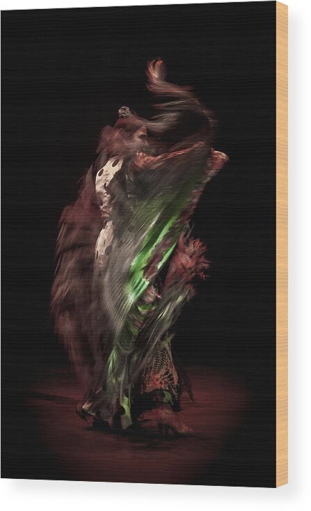 Flamenco Wood Print featuring the photograph Flamenco by Linda Wride