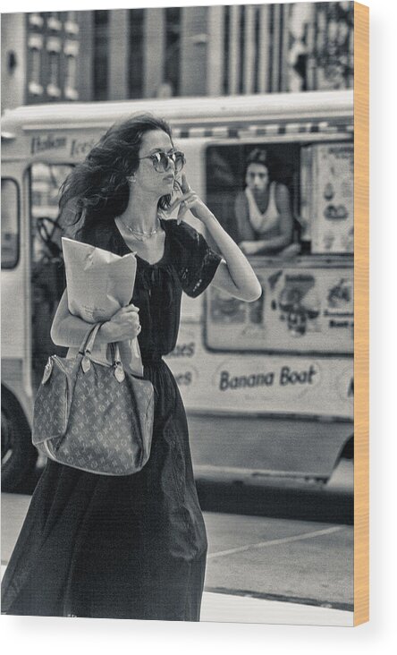 New York City Wood Print featuring the photograph Foxy Lady by Ron Trimarchi