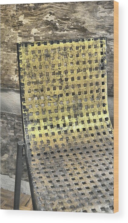 Art Wood Print featuring the photograph Golden Grid by JAMART Photography