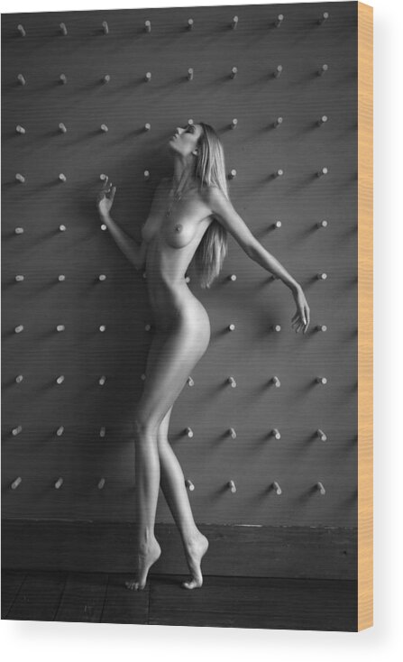 Nude Wood Print featuring the photograph Grace by Leonid Markachev