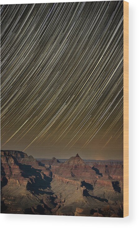 National Park Wood Print featuring the photograph Grand Canyon in Motion by Steven Keys