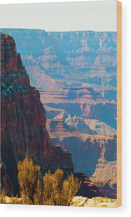 Grand Canyon Of Yellowstone River Wood Print featuring the photograph Grand Canyon Navajo Point by Jacobh