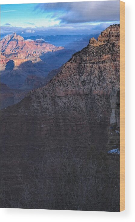 Grand Canyon Wood Print featuring the photograph Grand Canyon Vertical Inspiration by Chance Kafka