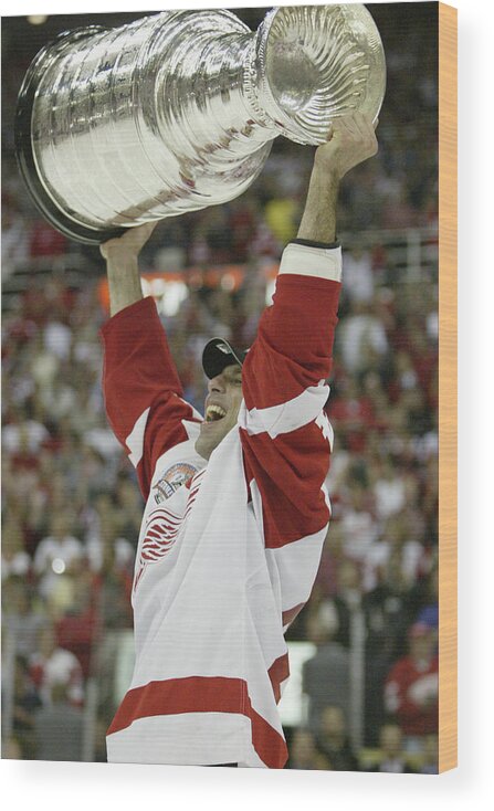Playoffs Wood Print featuring the photograph Hurricanes V Red Wings by Elsa