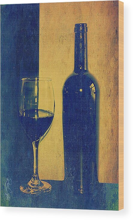 Wine Wood Print featuring the photograph It's Wine Time Somewhere, Isn't It? by Rene Crystal