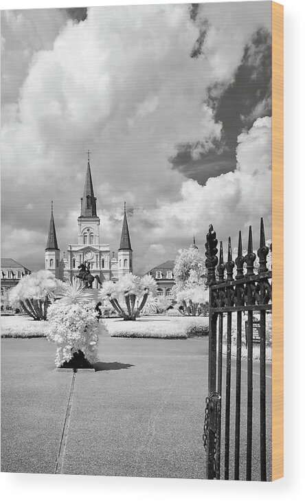New Orleans Wood Print featuring the photograph Jackson Square by Jill Love
