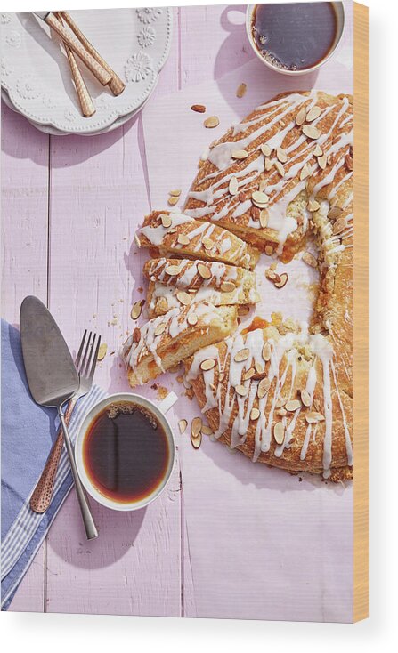 Cuisine At Home Wood Print featuring the photograph Kringle by Cuisine at Home
