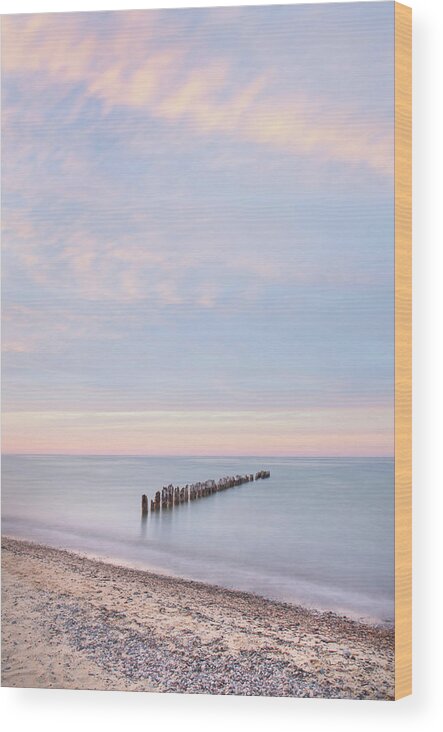 Great Lakes Wood Print featuring the photograph Lake Superior Old Pier I by Alan Majchrowicz