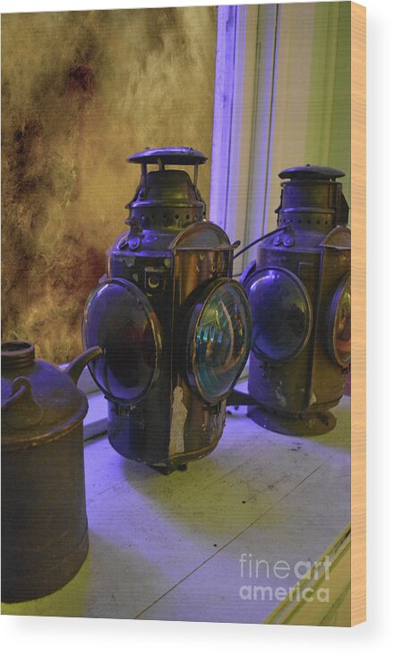 Lantern Wood Print featuring the photograph Light The Way by Vivian Martin