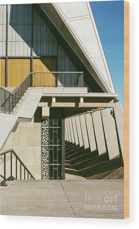 Architecture Wood Print featuring the photograph Lines and Shapes by Ana V Ramirez