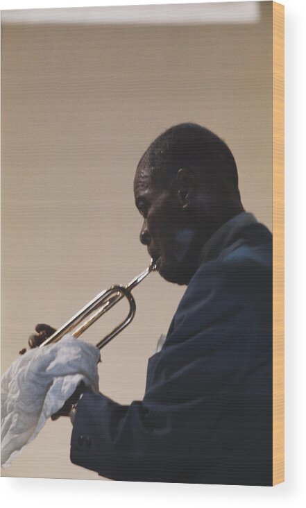 Singer Wood Print featuring the photograph Louis Armstrong by Erich Auerbach