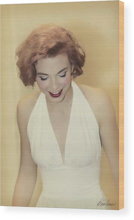 Marilyn Monroe Wood Print featuring the photograph Marilyn by Diana Haronis