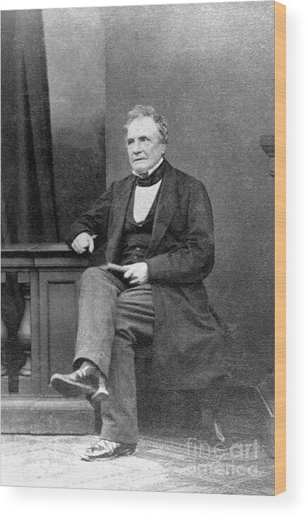 People Wood Print featuring the photograph Mathematician Charles Babbage by Bettmann