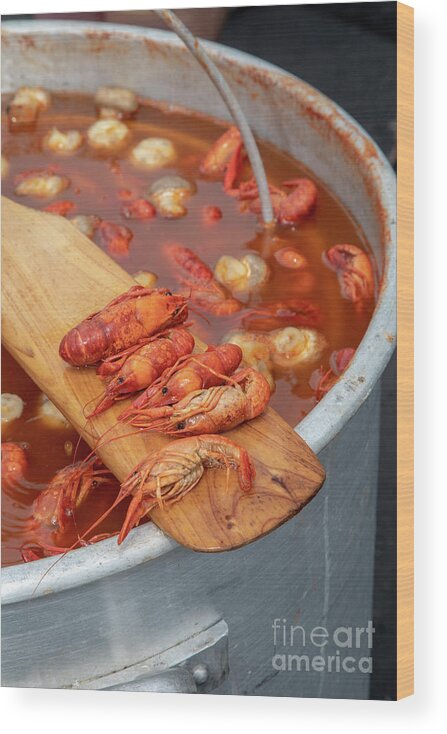Nobody Wood Print featuring the photograph New Orleans Crawfish Mambo by Jim West/science Photo Library