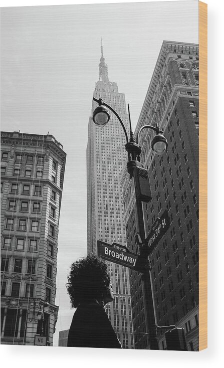 Broadway Wood Print featuring the photograph New York, New York by Gloria Salgado Gispert