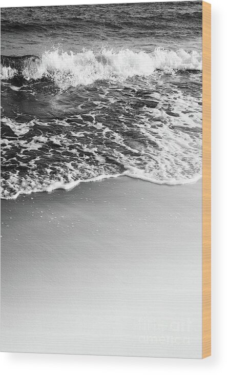 Black-and-white Wood Print featuring the photograph Ocean Beauty Dream #3 #wall #decor #art by Anitas and Bellas Art