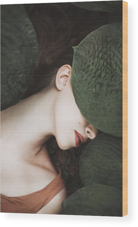 Portrait Wood Print featuring the photograph Ola by Dorota Grecka
