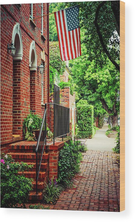 Flowers Wood Print featuring the photograph Patriotic 21 by Bill Chizek