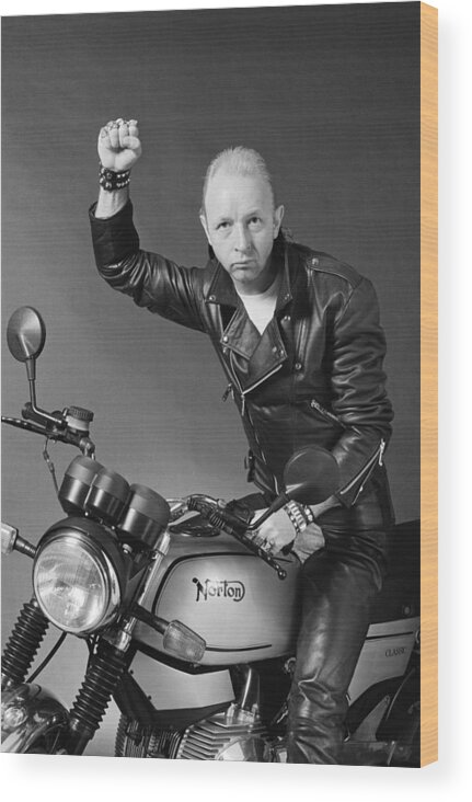 Heavy Metal Wood Print featuring the photograph Rob Halford by Fin Costello