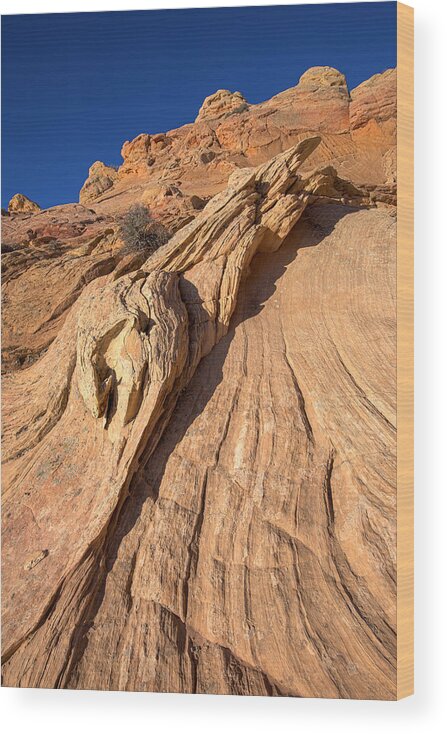 Coyote Buttes South Wood Print featuring the photograph Sandstone Patterns by Mark Freitag