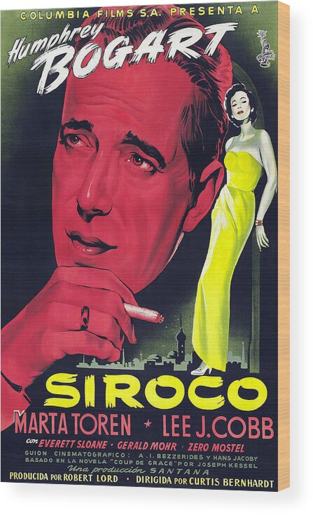 Poster Wood Print featuring the painting Sirocco by Summer At The Cinema