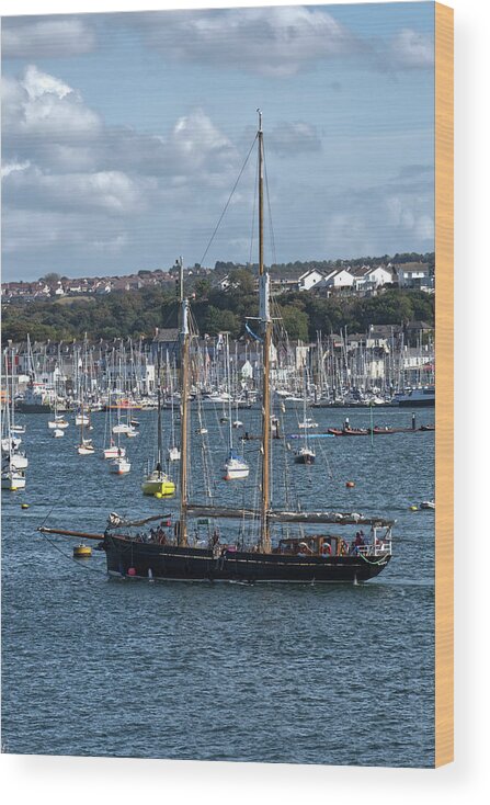 Spirit Of Falmouth Wood Print featuring the photograph Spirit Of Falmouth by Chris Day