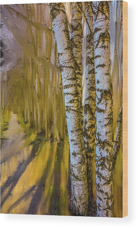 Springtime Light Wood Print featuring the mixed media Springtime Light #i6 by Leif Sohlman
