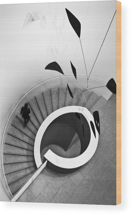 Architecture Wood Print featuring the photograph Stairs by Rui Ferreira
