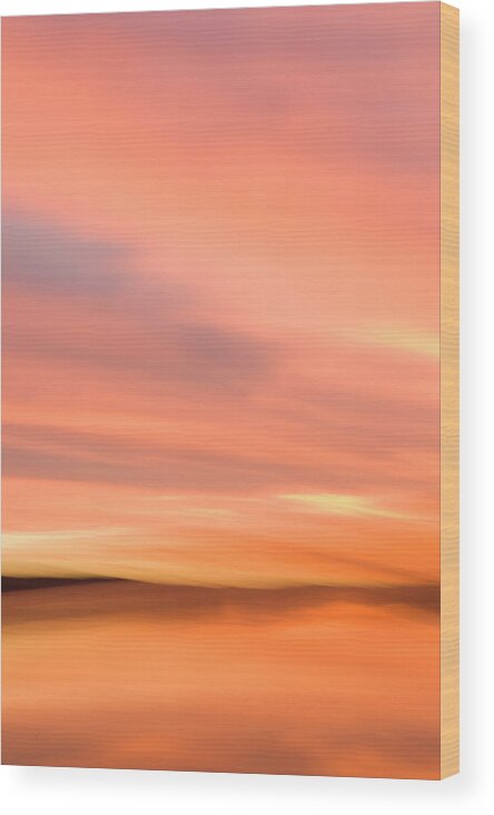 Tranquility Wood Print featuring the photograph Stunning Sunrise Over The Connecticut by John Nordell
