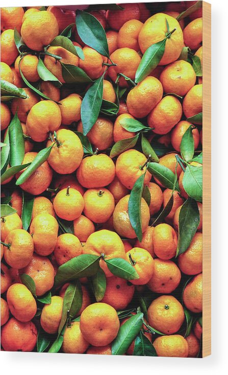 Orange Wood Print featuring the photograph Sweet Oranges by Gabriel Perez