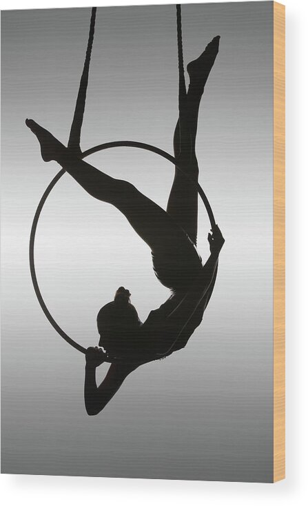 Aerial Wood Print featuring the photograph The Aerialist by David Naman