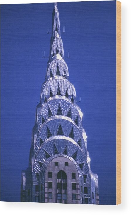 Chrysler Wood Print featuring the photograph The Chrysler Building, New York City by John Soffe