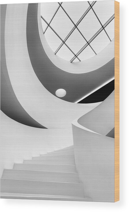 Stairs Wood Print featuring the photograph The First Steps by Fernando Correia Da Silva