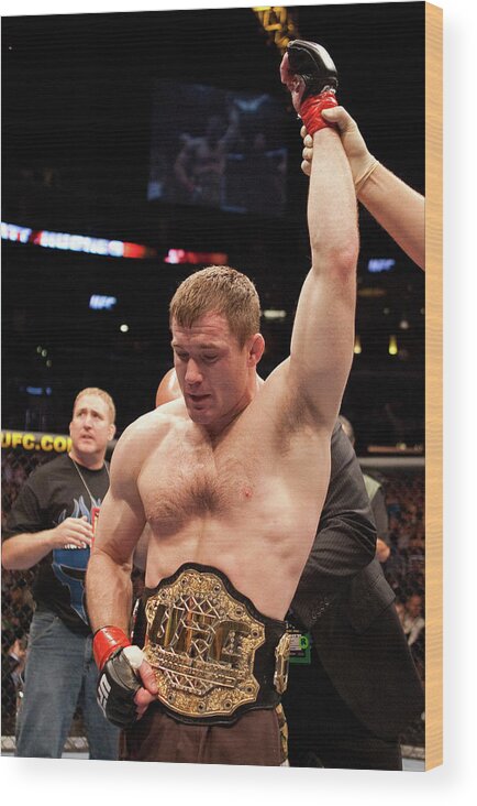 Martial Arts Wood Print featuring the photograph Ufc 60 by Josh Hedges/zuffa Llc