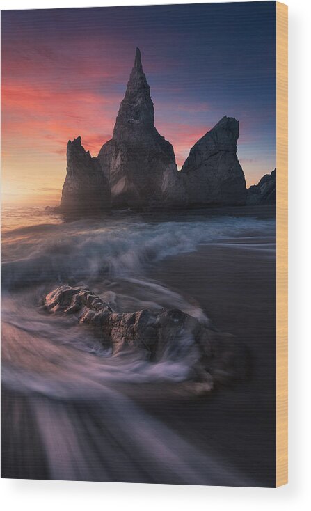 Portugal Wood Print featuring the photograph Ursa Rocks by Carlos F. Turienzo