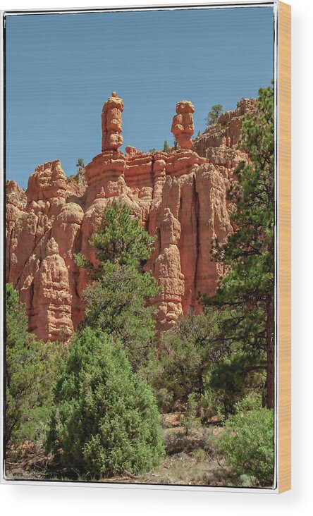 Utah Hoodoos 2 Wood Print featuring the photograph Utah Hoodoos 2 by Tammy Wetzel