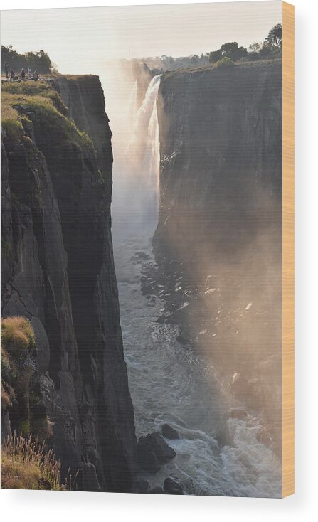 Waterfall Wood Print featuring the photograph Victoria Falls by Ben Foster