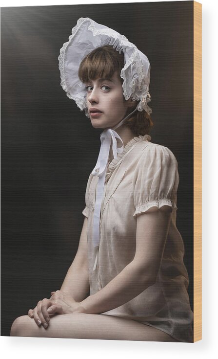 Victorian Wood Print featuring the photograph Victorian Bonnet by Jan Slotboom