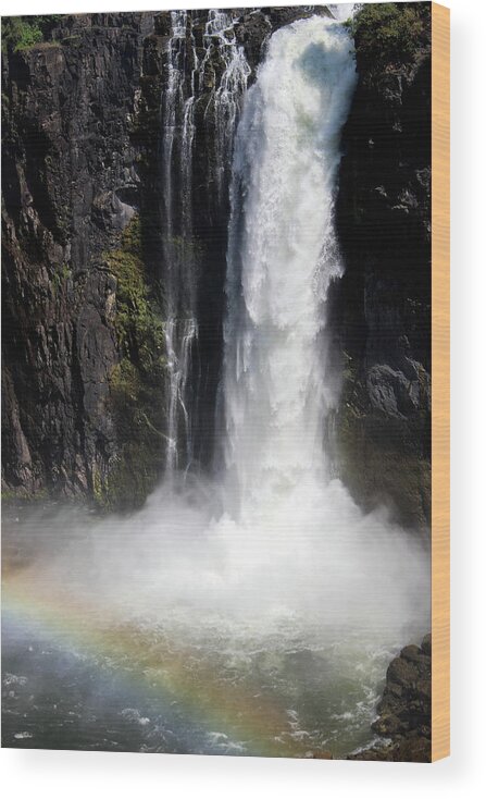  Wood Print featuring the photograph Waterfall by Eric Pengelly