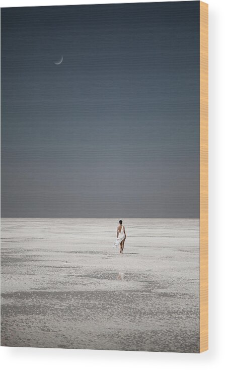 Minimalism Wood Print featuring the photograph What Will Remain After You ... by Vadim Fedotov (vadius)