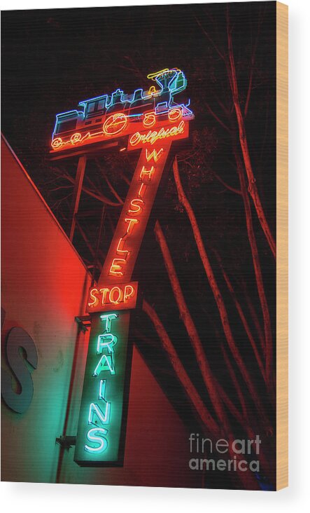 California Wood Print featuring the photograph Whistle Stop by Lenore Locken