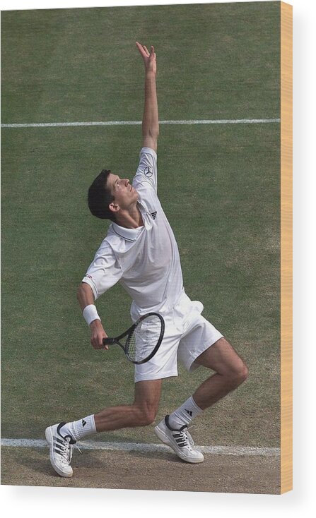 Tennis Wood Print featuring the photograph Wimbledon X by Alex Livesey