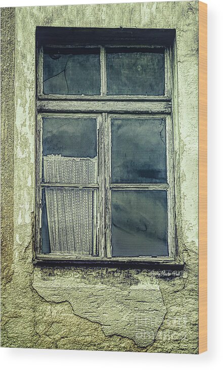 Photo Wood Print featuring the photograph Window to an Empty Room by Jutta Maria Pusl
