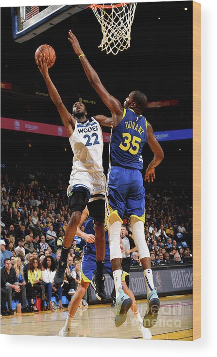Nba Pro Basketball Wood Print featuring the photograph Andrew Wiggins by Noah Graham