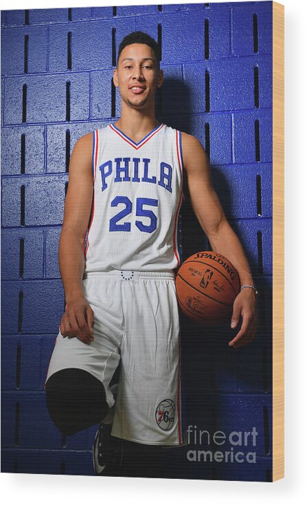 People Wood Print featuring the photograph Ben Simmons by Jesse D. Garrabrant